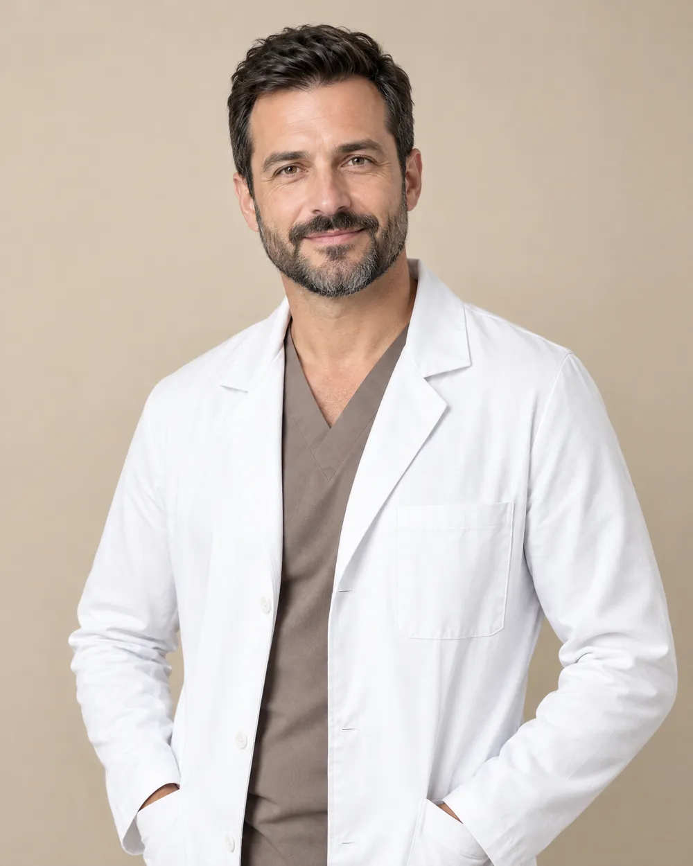 Retrato do Dr. Eduardo Reis, cirurgião-dentista de cerca de 40 anos, em ambiente claro