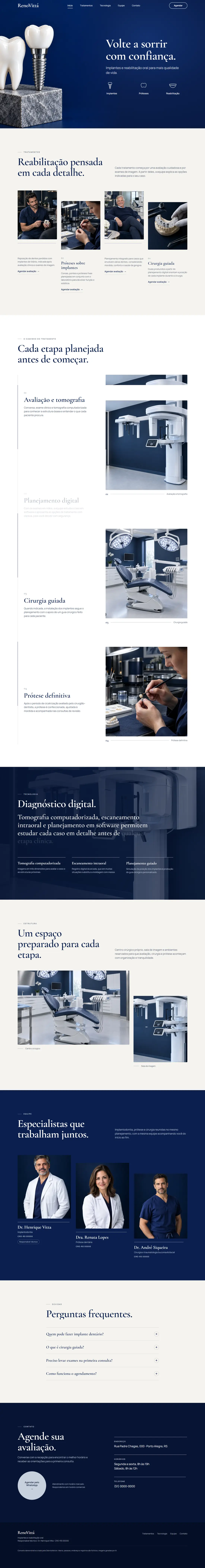 Conceito Implantes e reabilitação, versão para computador